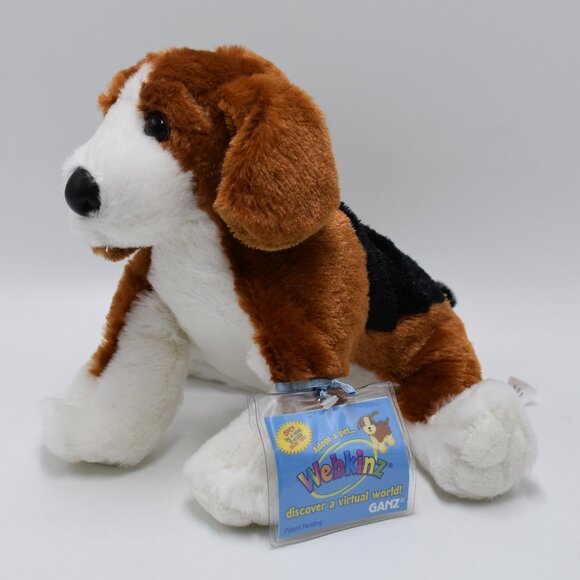 Ganz Webkinz Beagle HM141 Puppy Dog Plush Stuffed Animal 8" New with Unused Code - Picture 1 of 12